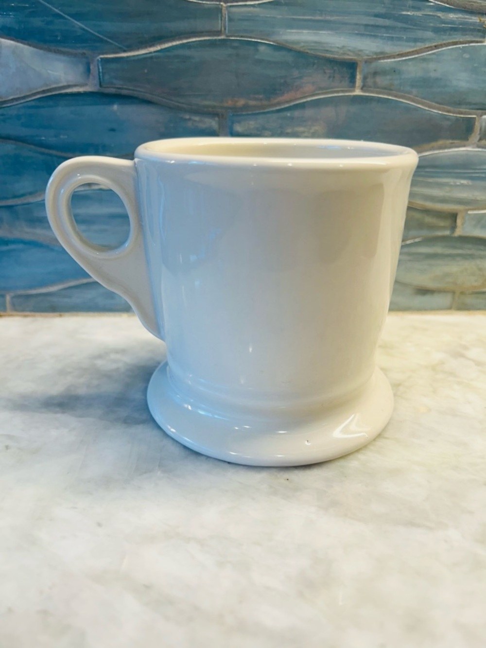 Anthropologie S Letter Monogram Initial Coffee Mug NWT Cream Black - Picture 3 of 9